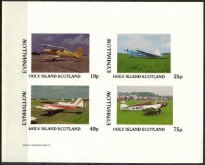 {E236} Eynhallow Scotland Aviation Airplanes (1) Sh.4 Imperf. MNH Cinderella !!