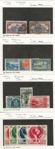 Mexico, Postage Stamp, #C51-2, C77-9, C117-9, C143-6 Mint & Used, DKZ