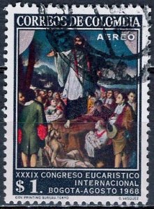 Colombia; 1968: Sc. # C503: Used Single Stamp