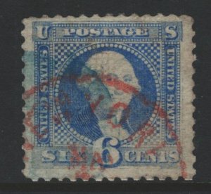 USA Sc#115 Used - Red and Green CDS Cancels VF