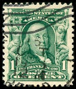 momen: US Stamps #300 Used PSE Graded XF-SUP 95J