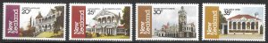 New Zealand 744-747 MNH Architecture Set of 1982 Post Office, Railway Station