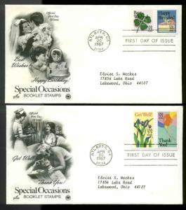 U.S. FDC #2267-2274 Set of 4  Postal Commemorative Society Cachet Atlanta, GA