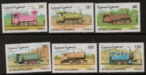 SAHARA 1999 RAILWAYS MNH