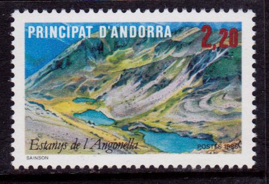 French Andorra 347 MNH - Angonella Lake (1986)