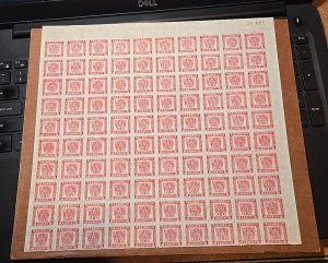 China Postal Savings / Revenue Stamp Block Of 100 - Sheet??
