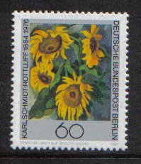 Germany  Berlin 1984  MNH  Sunflowers complete