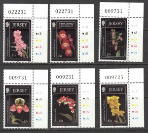 Jersey Sc# 890-895 MNH 1999 Orchids