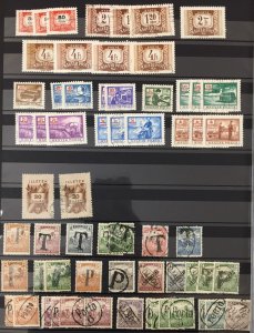 Hungary Postage Dues BOB Early/Mid MH Used(Apx 250 Items) TK733 