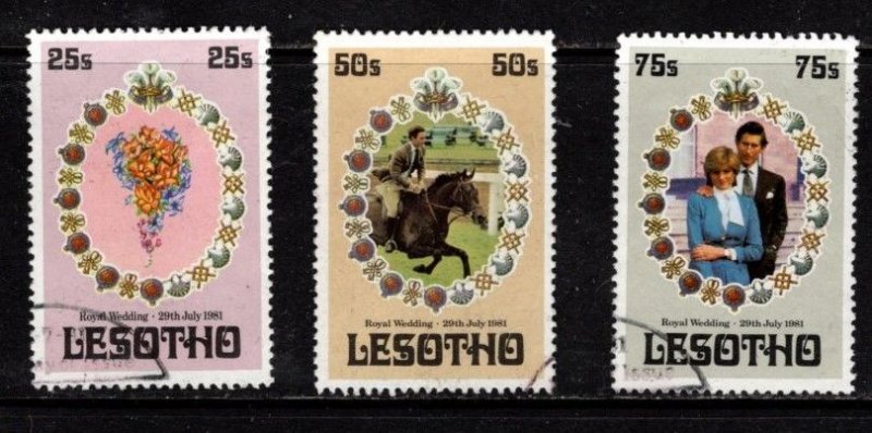 Lesotho - #335 - 337 Royal Wedding set/3 - Used