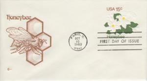 1980 Honeybee SE (Scott U599) CCC Cover Craft  FDC