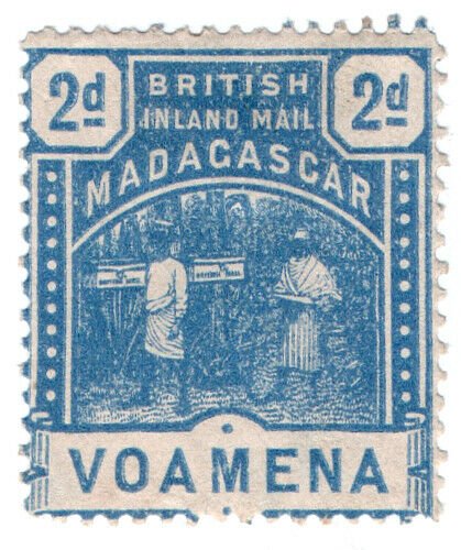 (I.B) Madagascar Postal : British Inland Mail 2d (Voamena)