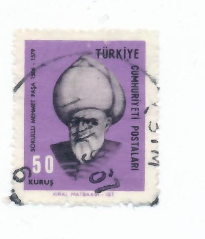 Turkey 1967  Scott 1746 used - 50k, Sokullu Mehmet