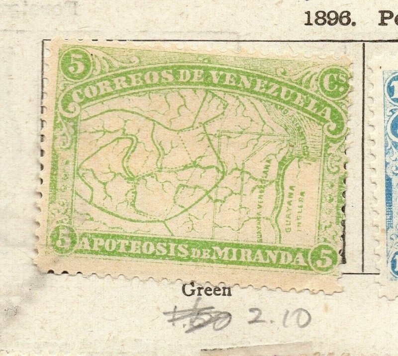 Venezuela 1896 Early Issue Fine Mint Hinged 5c. NW-169095