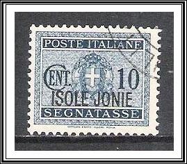 Ionian Islands #NJ1 Italian Postage Due Overprinted CTO