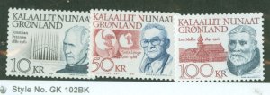 Greenland #242-44 Mint (NH)