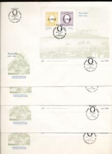 Madeira Azores 1980 Stamps+Sheets FDC Covers x 16 (Au 15394