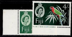 FIJI QEII SG321 + 322, 4s SHADE VARIETIES, NH MINT. Cat £14.