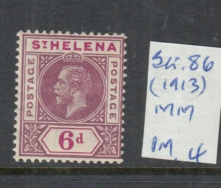 ST HELENA 1913 6D DULL/DEEP PURPLE MINT SG86