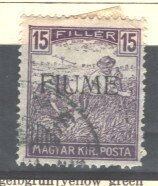 HUNGARY 1916 - 1918  ITALIAN OCCUPATION - FIUME - 2 x #8   USED