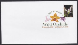 US 5451 Wild Orchids Triphora trianthophoros (from booklet) DCP FDC 2020