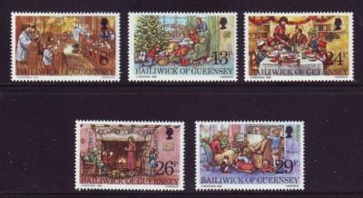 Guernsey Sc 250-4 1982 Christmas stamp set mint NH