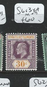 MALAYA STRAITS SETTLEMENTS (P2812B)  KE 30C  SG134A    MOG