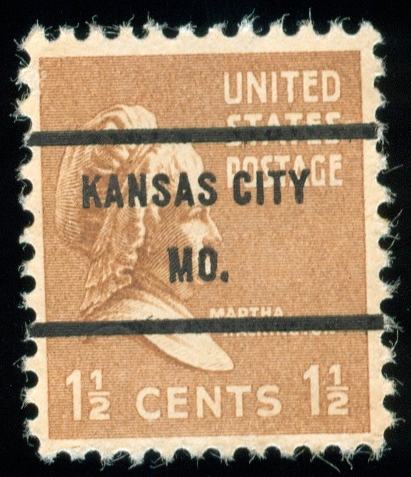 US Scott 805 Used NH Precancel Kansas City, MO