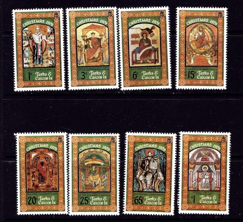 Turks and Caicos Is 409-16 MNH 1979 Christmas set