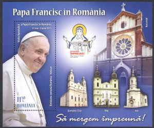 2019 Romania, Pope Francis in Romania, Joint Issue with Vatican, MNH**