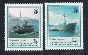 South Georgia 147-148 Ships MNH (S0087)