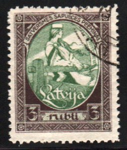 Latvia #72    used