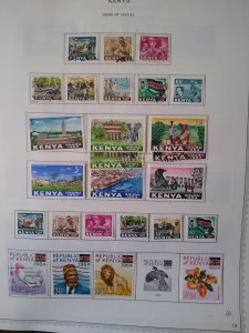 collection on pages Kenya / Kenya Uganda Tanganyika 1963-78 CV $422