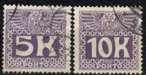 Austria #J45-6 F-VF Used  CV $16.50  (X1197)