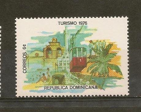 DOMINICAN REPUBLIC STAMP  MOG TURISMO 1976 #JA17