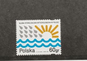 POLAND Sc 3220 NH ISSUE OF 1995 - METEOROLOGY 