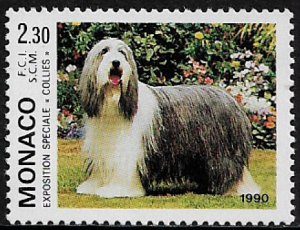 Monaco #1704 MNH Stamp - Dog Show - Bearded Collie