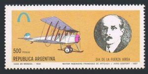 Argentina 1277, MNH. Mi 1463. Air Force Day 1980. Francisco de Artega, Biplane.