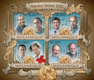 2013 MOZAMBIQUE  MNH  NOBEL PRIZES. Michel Code: 6409-6412  |  Scott Code: 2771