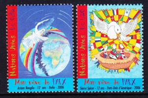 462-63 United Nations Geneva 2006 My Dream for Peace MNH