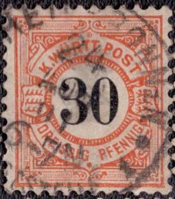 Wurttemberg - 64 1875 Used