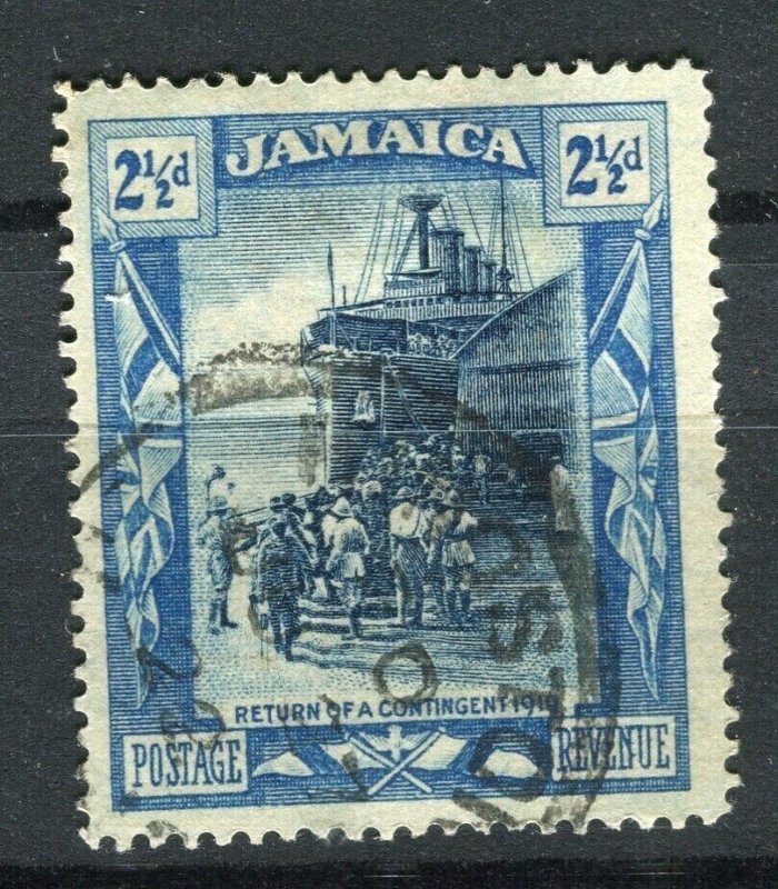 JAMAICA; 1919-21 early GV Pictorial issue fine used Shade of 2.5d. value