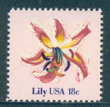 1879 18c Lily Fine MNH