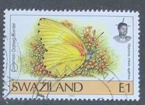 SWAZILAND 1992 BUTTERFLIES 1E   SG617  FINE USED