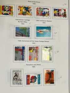 Switzerland collection reg issues 1990-1999 complete used