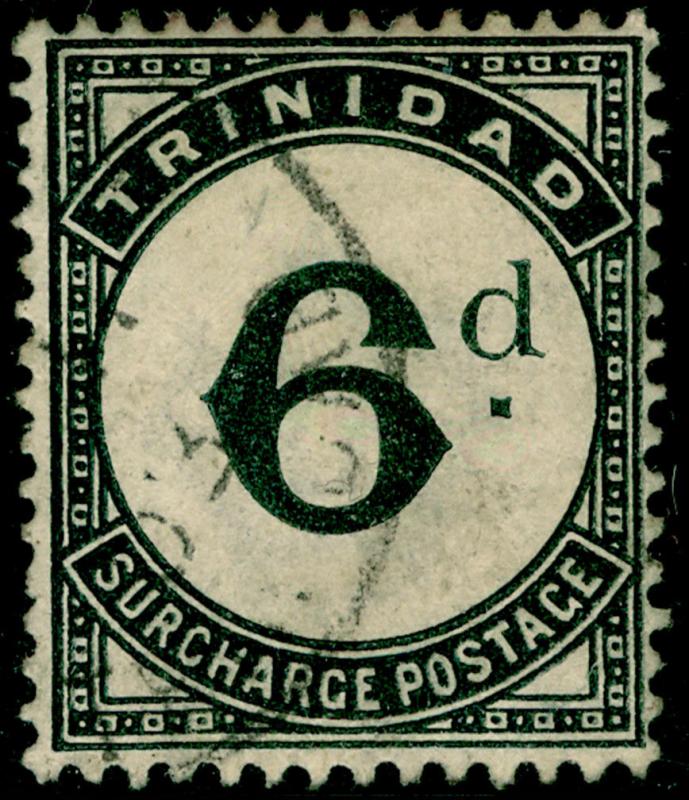 TRINIDAD AND TOBAGO SGD7, 6d slate-black, FINE used. Cat £12.