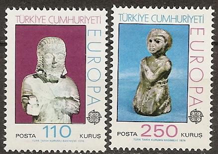 TURKEY 1972-73 MNH 1974 Europa CV $15.00