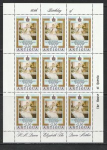 1980 Antigua - Sc 585 - MNH VF - 1 MS - Queen Mother