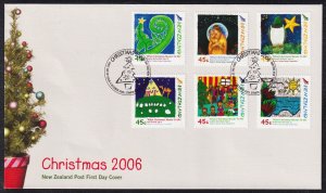 New Zealand 2006 Christmas First Day Cover FDC (1) SC 2088-2093