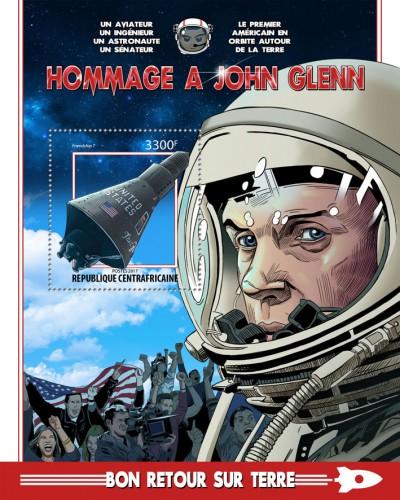 C A R - 2017 - Tribute to John Glenn - Perf Souv Sheet - M N H